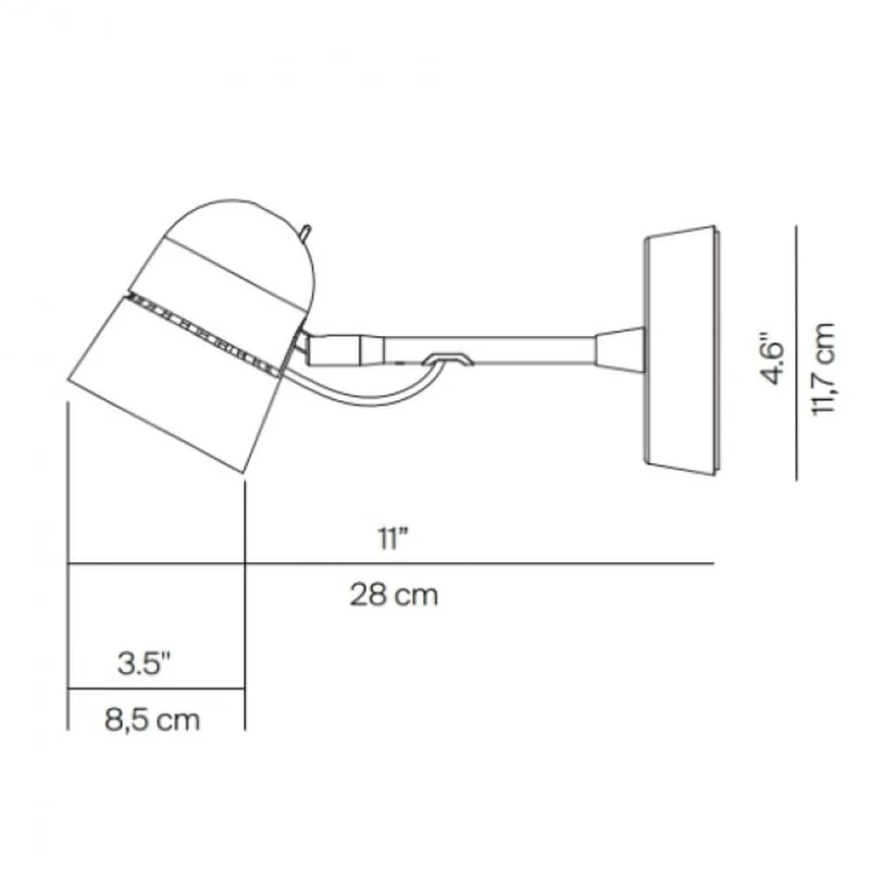Luceplan LED Wandspot Counterbalance