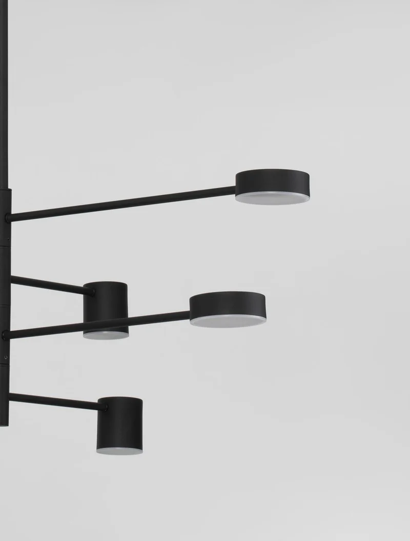 B-Ware Nova Luce Pendelleuchte Hängeleuchte NORDIK LED Lampe dimmbar Schwarz SIEHE TEXT