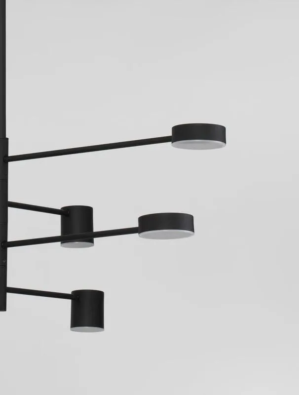 B-Ware Nova Luce Pendelleuchte Hängeleuchte NORDIK LED Lampe dimmbar Schwarz SIEHE TEXT
