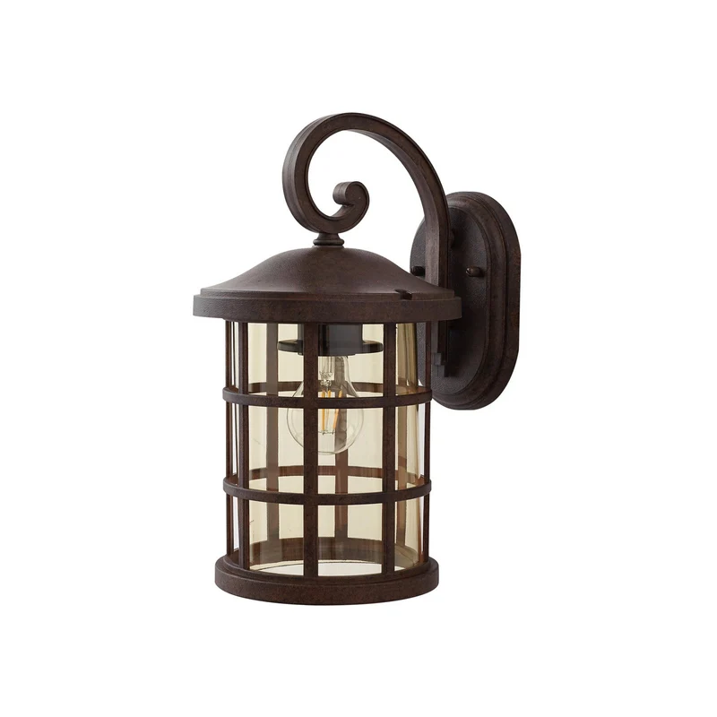 B-Ware Lindby Außenwandlampe Leuchte Außenbeleuchtung Ankea rost amber 37 cm IP23 555