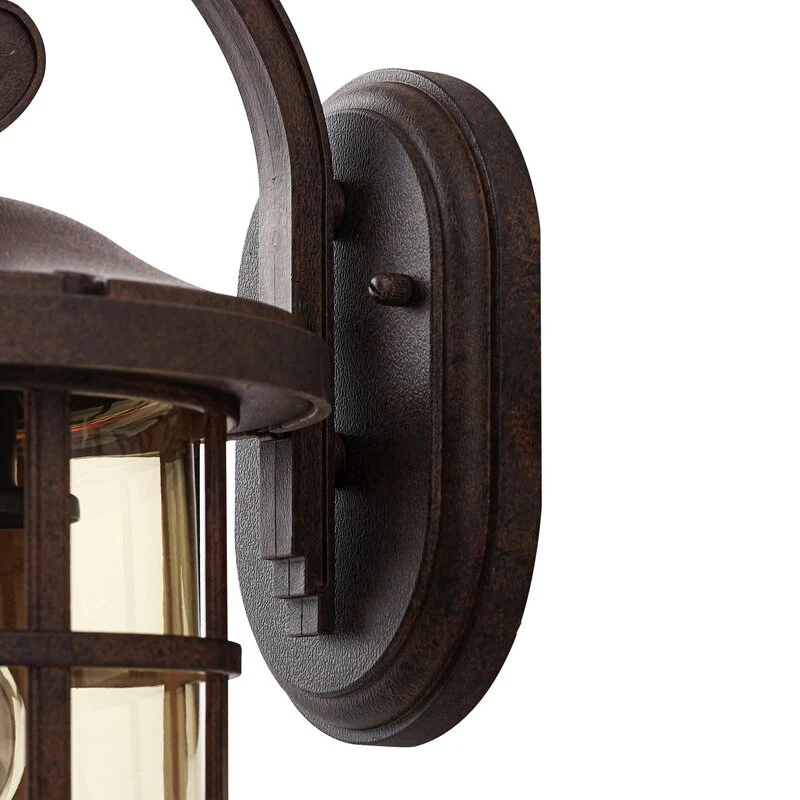 B-Ware Lindby Außenwandlampe Leuchte Außenbeleuchtung Ankea rost amber 37 cm IP23 555