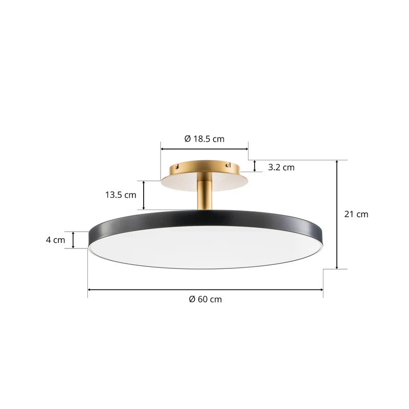 B-Ware Umage Asteria Up LED Deckenlampe Deckenleuchte Anthrazit Leuchte Lampe Flurlampe