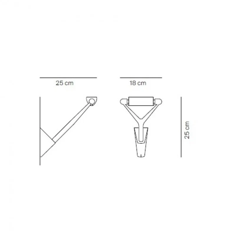 Luceplan Wandlampe Lola Lichtwirkung drehbar