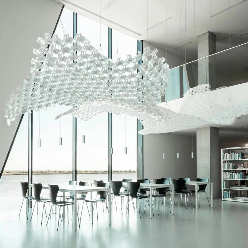 Slamp Nuvem 102x94cm Basis mit Spotlight Up-Down weiß