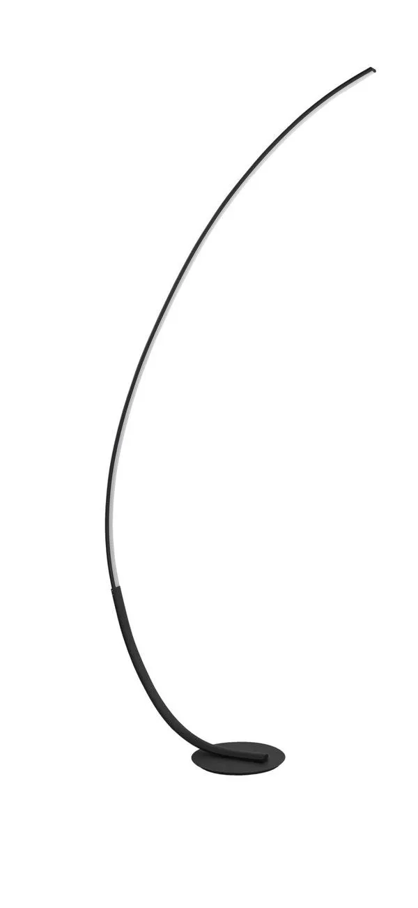 B-Ware Nova Luce Stehlampe Standleuchte LED Schwarz Premium Warmweiß dimmbar 172 cm 30W