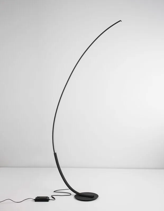 B-Ware Nova Luce Stehlampe Standleuchte LED Schwarz Premium Warmweiß dimmbar 172 cm 30W