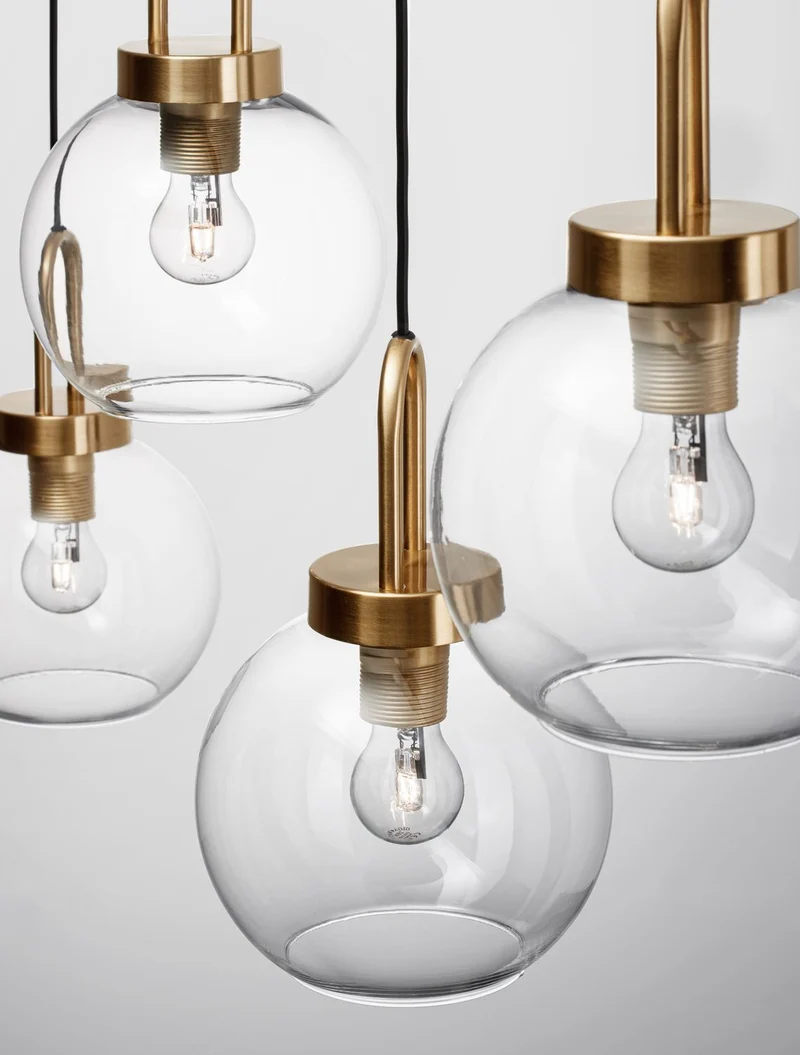 B-Ware Nova Luce Pendelleuchte Hängeleuchte Lampe IRVINE Gold dimmbar 4-flg SIEHE TEXT