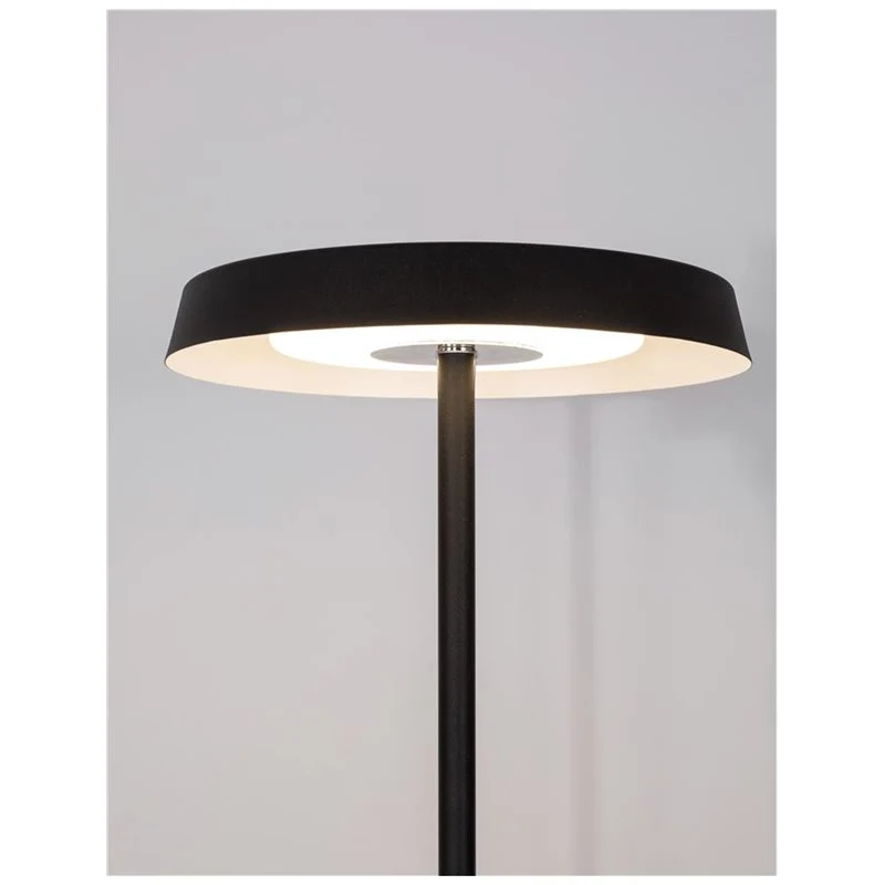 B-Ware NOVA LUCE Stehleuchte Stehlampe LED VITI Schwarz warmweiß Beleuchtung Aluminium
