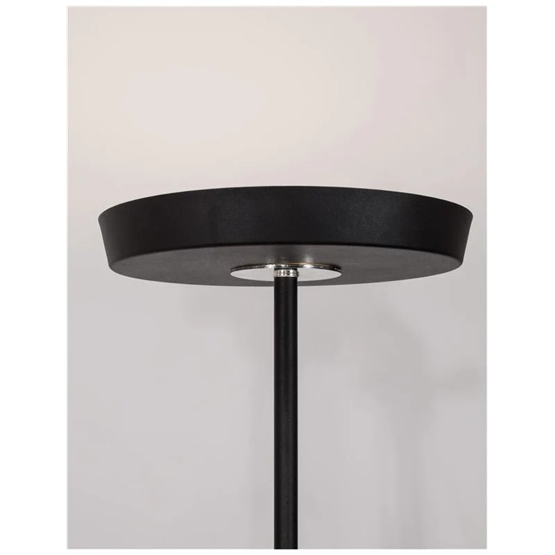 B-Ware NOVA LUCE Stehleuchte Stehlampe LED VITI Schwarz warmweiß Beleuchtung Aluminium