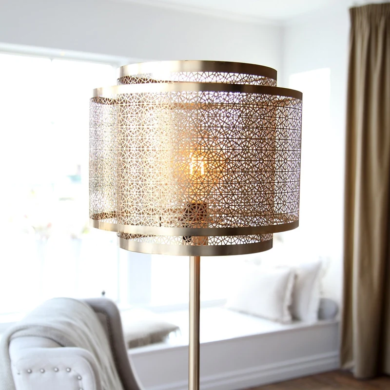 B-Ware By Rydéns Hermine Stehleuchte Stehleuchte Lampe Leuchte Wohnzimmerlampe messing