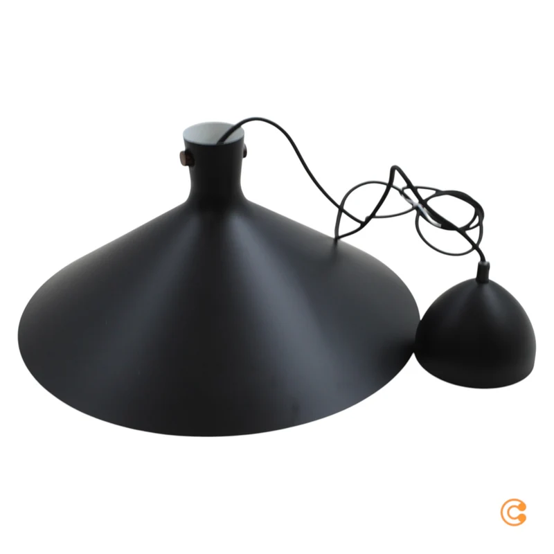B-Ware Nordlux Pendelleuchte Hängelampe Dorina Schwarz Metall Esszimmer E27 LED Ø 45 cm
