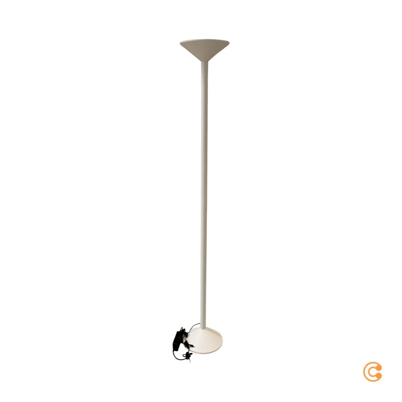 B-Ware Fabas Luce Stehleuchte Standlampe LED Tratto Weiß Metall Dimmer Touch Wohnzimmer