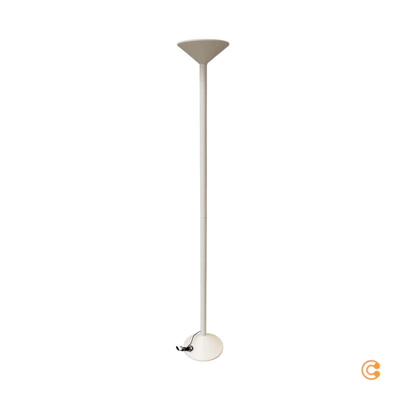 B-Ware Fabas Luce Stehleuchte Standlampe LED Tratto Weiß Metall Dimmer Touch Wohnzimmer