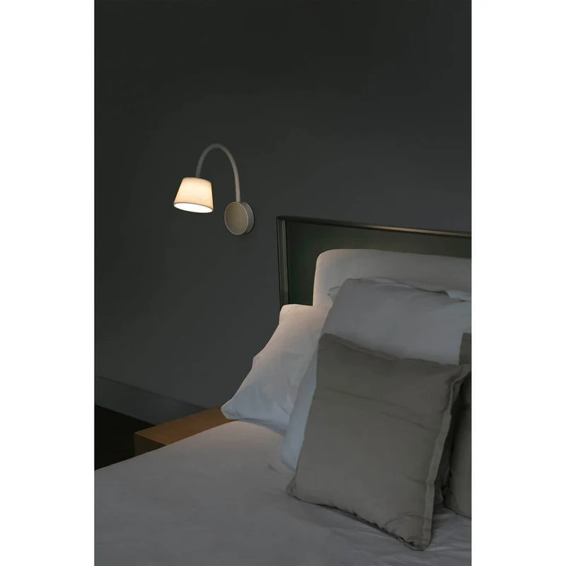 LED Lese-Wandleuchte BLOME Weiß