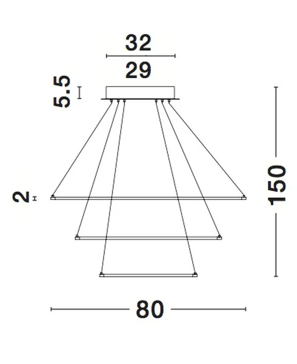 B-Ware Nova Luce Pendelleuchte Hängeleuchte LED Braun FERROL dimmbar Ø 80 cm SIEHE TEXT