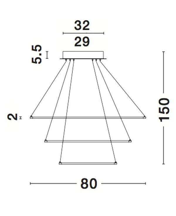 B-Ware Nova Luce Pendelleuchte Hängeleuchte LED Braun FERROL dimmbar Ø 80 cm SIEHE TEXT