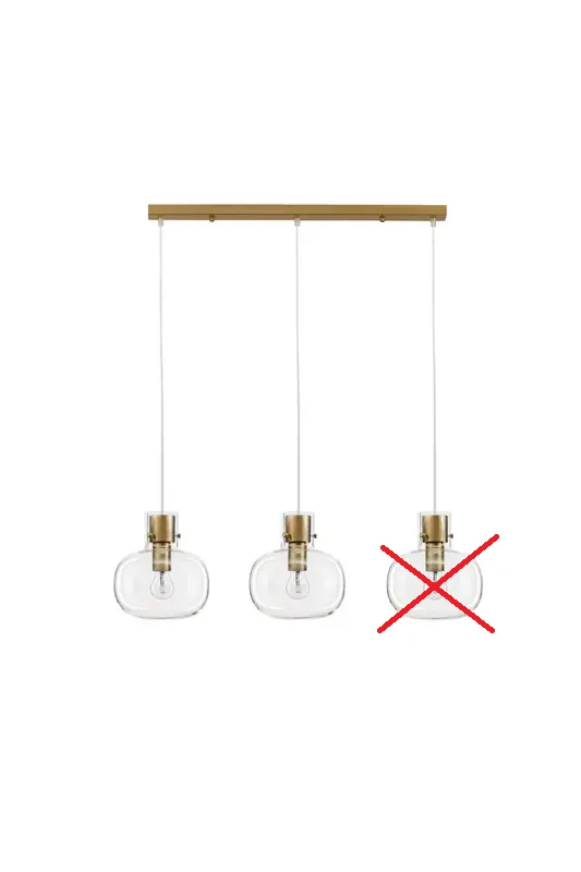 B-Ware Nova Luce Pendelleuchte Hängeleuchte CINZIA E27 LED Gold Lampe SIEHE TEXT/FOTO