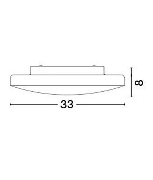 B-Ware Nova Luce Deckenleuchte Deckenlampe IVI Weiß E27 LED dimmbar 33cm SIEHE TEXT