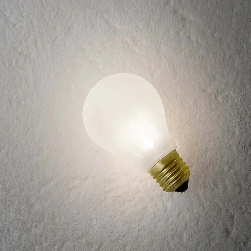 Slamp Einbau-Wandlampe Glühbirne Idea Applique Weiß