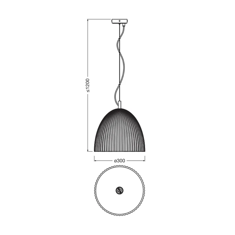 B-Ware OSRAM Hängelampe Pendelleuchte weiß Gips E27 Decor Plaster Routes Bell Lampe
