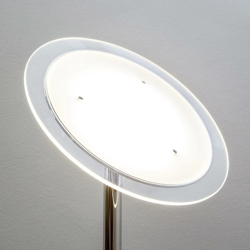 B-Ware Lindby Stehlampe Standlampe LED chrom dimmbar Malea Touchdimmer Wohnzimmer23