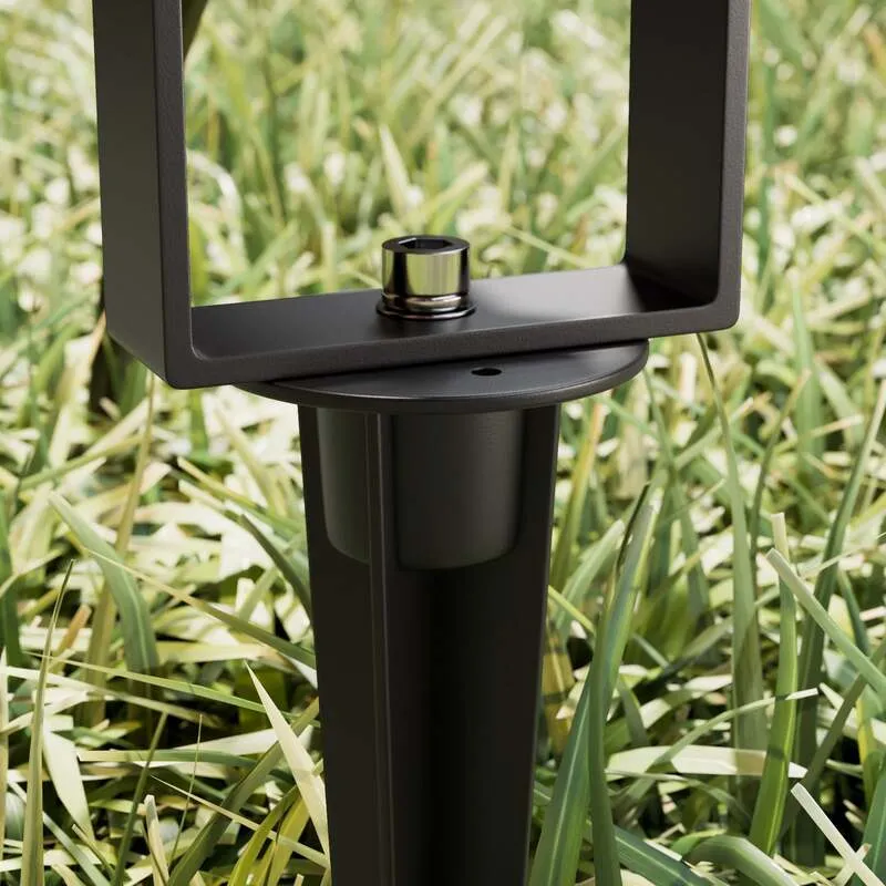 B-Ware Lucande Außenstrahler Galina Gartenleuchte LED Strahler grau IP65 11cm 1x6W