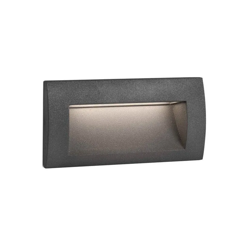 LED Außen-Wandeinbauleuchte SEDNA-2 IP65 Dunkelgrau