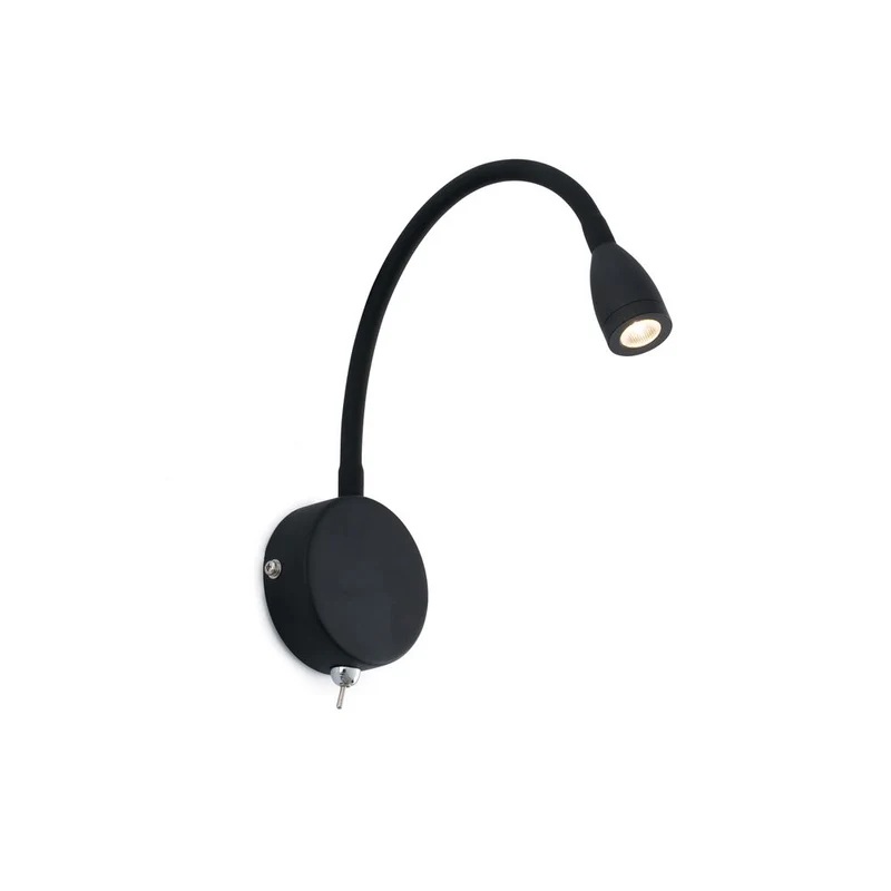 LED Leselampe LOKE 3W 3000K Schwarz