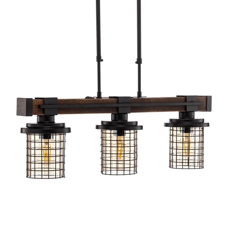 B-Ware Avonni Hängeleuchte AV-4216-3EY Deckenlampe Pendelleuchte höhenverstellbar 3flg
