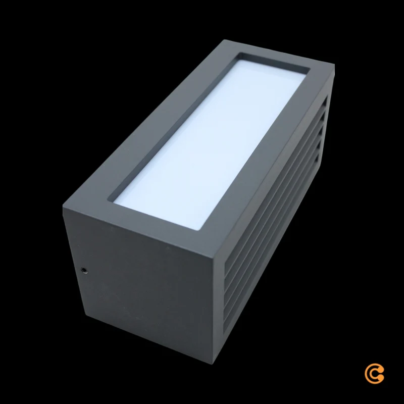 4x B-Ware Deko Light Wandleuchte Wandaufbauleuchte Wall Line III E27 Anthrazit Alu 4 STÜCK