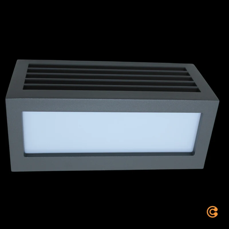 4x B-Ware Deko Light Wandleuchte Wandaufbauleuchte Wall Line III E27 Anthrazit Alu 4 STÜCK