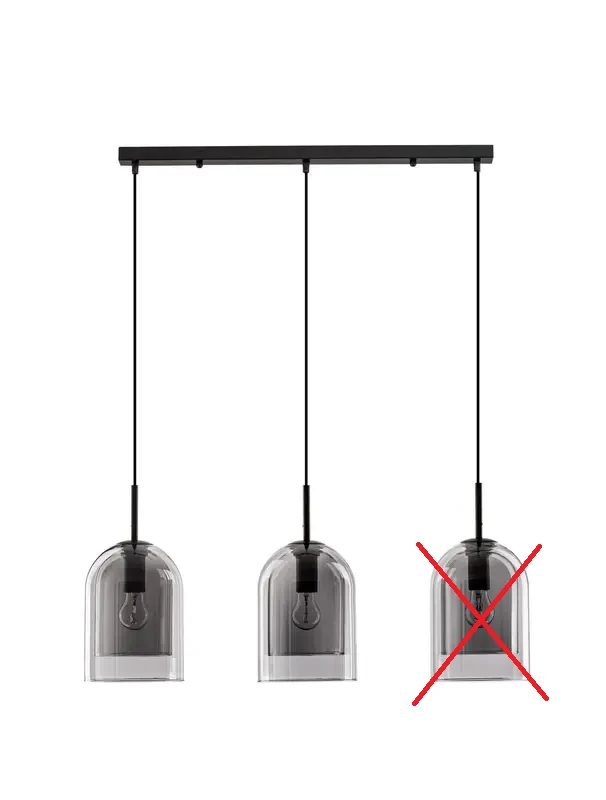 B-Ware Nova Luce Pendelleuchte Hängeleuchte VELOR E27 LED Schwarz dimm SIEHE TEXT/FOTO