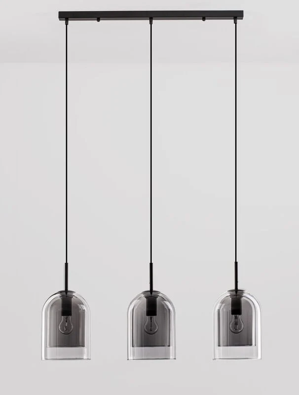 B-Ware Nova Luce Pendelleuchte Hängeleuchte VELOR E27 LED Schwarz dimm SIEHE TEXT/FOTO