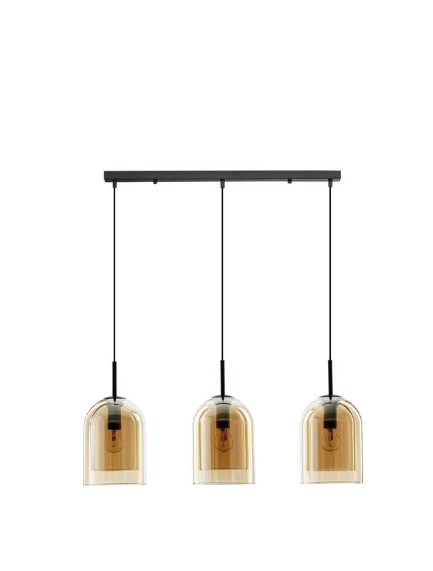 B-Ware Nova Luce Pendelleuchte Hängeleuchte VELOR Lampe LED Bernstein SIEHE TEXT/FOTO