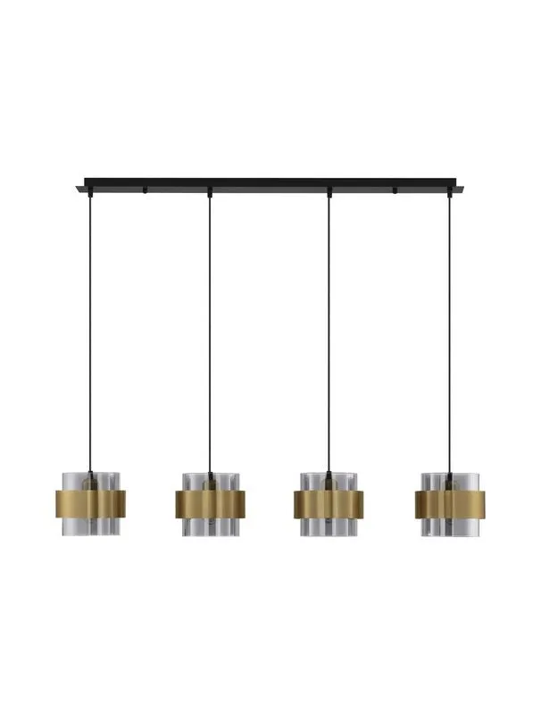 B-Ware Nova Luce Pendelleuchte Hängeleuchte SIANNA E27 LED 4-fach Gold SIEHE TEXT/FOTO