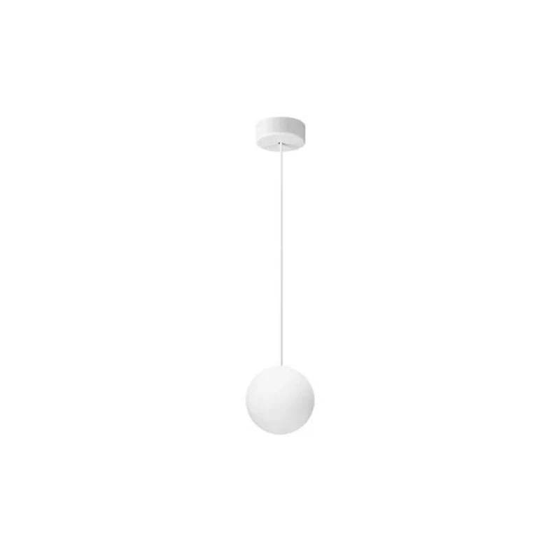 B-Ware Ideallux Pendelleuchte Mapa Ø 10 cm Opalglas Kugel Deckenlampe Lampe Leuchte51