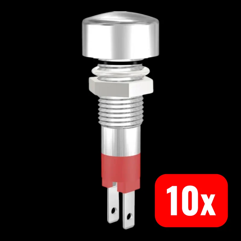 10x B-Ware Signal Construct LED-Signalleuchte SMLD 08014 RT 24V Leuchte Signal Rot 10 STÜCK