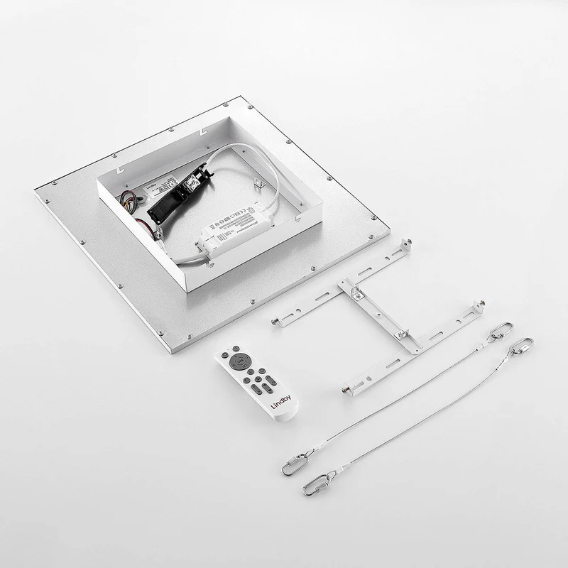 B-Ware Lindby Kjetil LED-Deckenpanel Deckenlampe Deckenlampe Lampe RGB 40 x 40 cm
