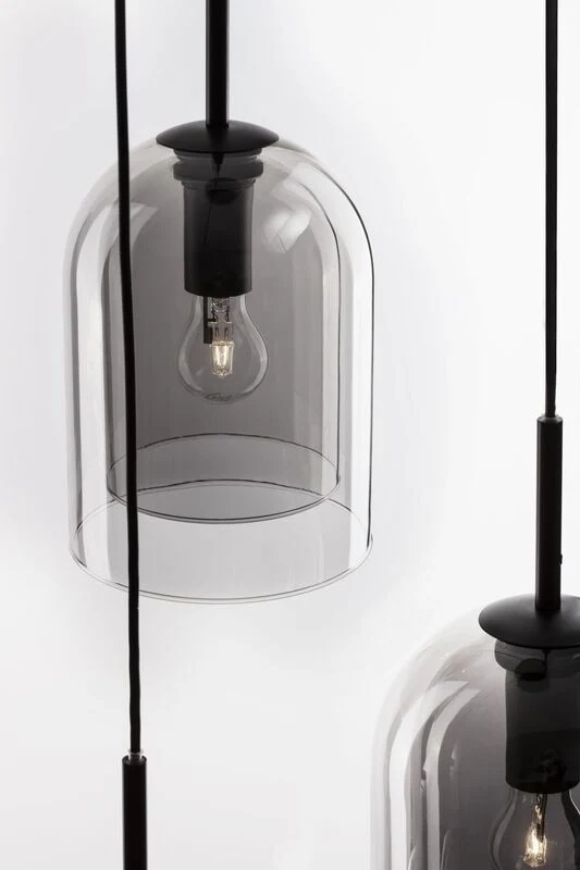 B-Ware Nova Luce Pendelleuchte Hängeleuchte VELOR E27 Schwarz dimmbar SIEHE TEXT/FOTO