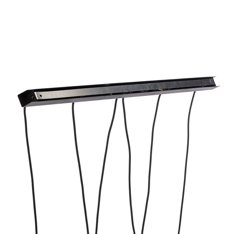 B-Ware Hängeleuchte Capri Pendelleuchte schwarz Glas Metall 3-flammig dimmbar G9 LED