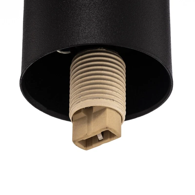 B-Ware Hängeleuchte Capri Pendelleuchte schwarz Glas Metall 3-flammig dimmbar G9 LED
