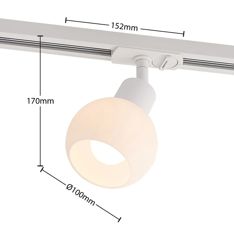 3x B-Ware Lindby Schienenspot Leuchte E14 weiß Schienensystem 1-Phasen 3 STÜCK
