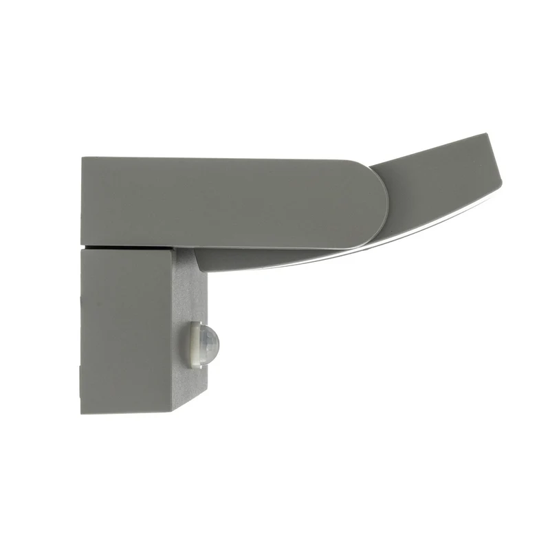 B-Ware Lindby Außenwandleuchte Wandlampe LED Sensor Sherin hellgrau schwenkbar 3000 K