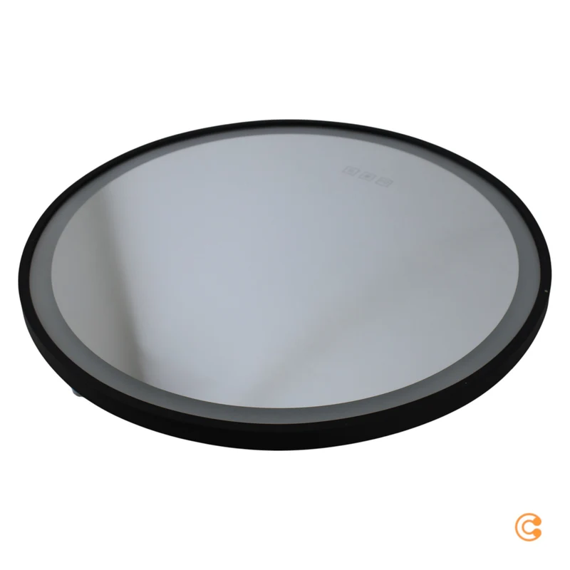 B-Ware Paulmann Wandspiegel Spiegel Mirra LED dimmbar Touch schwarz Metall Acryl 59cm