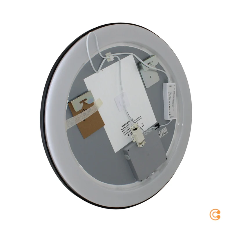 B-Ware Paulmann Wandspiegel Spiegel Mirra LED dimmbar Touch schwarz Metall Acryl 59cm