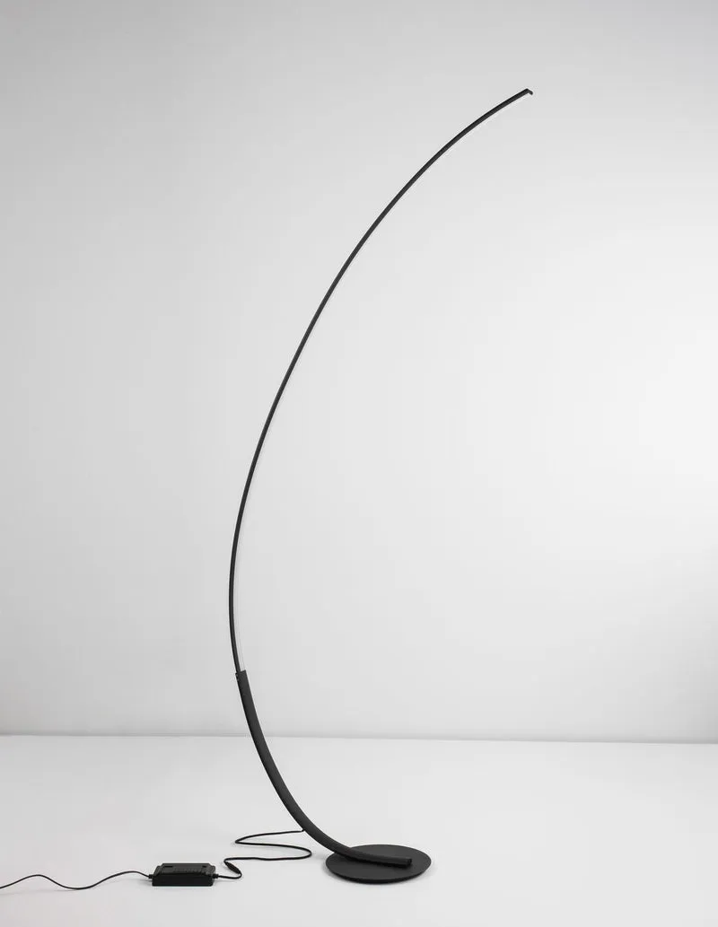 B-Ware Nova Luce Stehlampe Standleuchte LED Schwarz Warmweiß dimmbar 172cm SIEHE TEXT