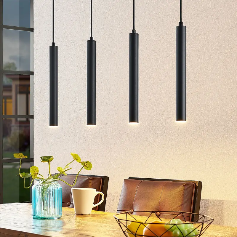 B-Ware Arcchio LED Hängeleuchte Pendelleuchte Kammeron schwarz Metall 80 cm LED 30127