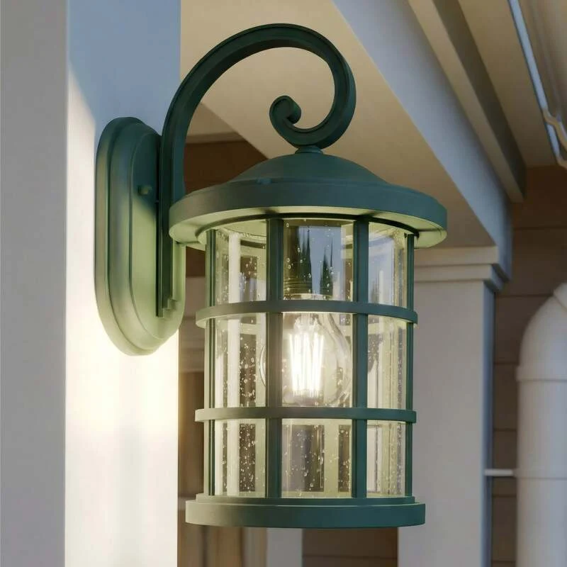 B-Ware Lindby Außenwandleuchte Außenlampe Ankea grün Kunststoff LED SIEHE TEXT/FOTO
