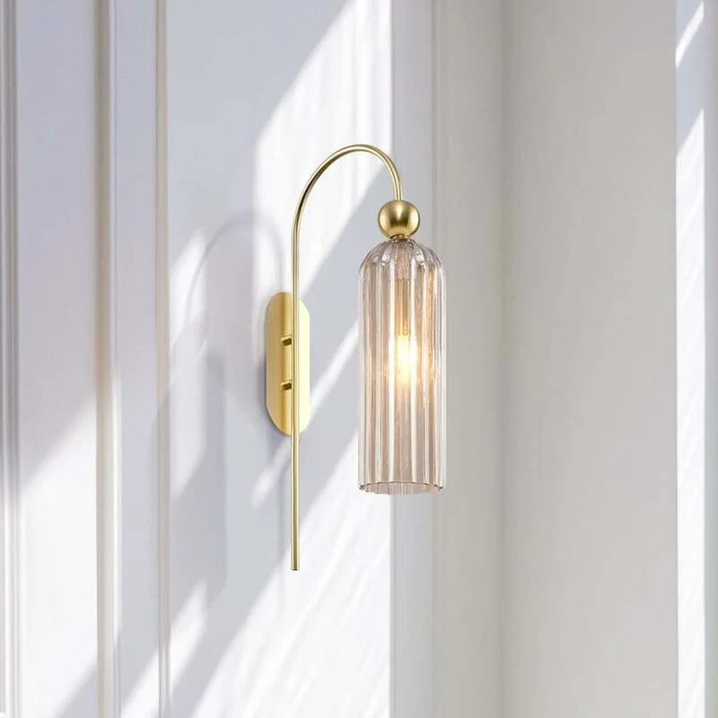 B-Ware Maytoni Antic Wandleuchte Deko-Wandlicht E14 Glasschirm Cognac SIEHE TEXT/FOTO