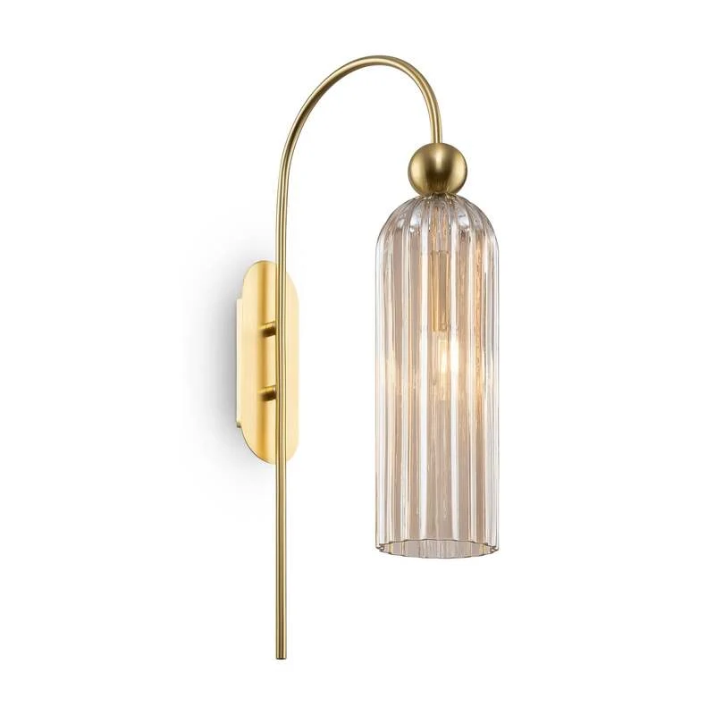 B-Ware Maytoni Antic Wandleuchte Deko-Wandlicht E14 Glasschirm Cognac SIEHE TEXT/FOTO
